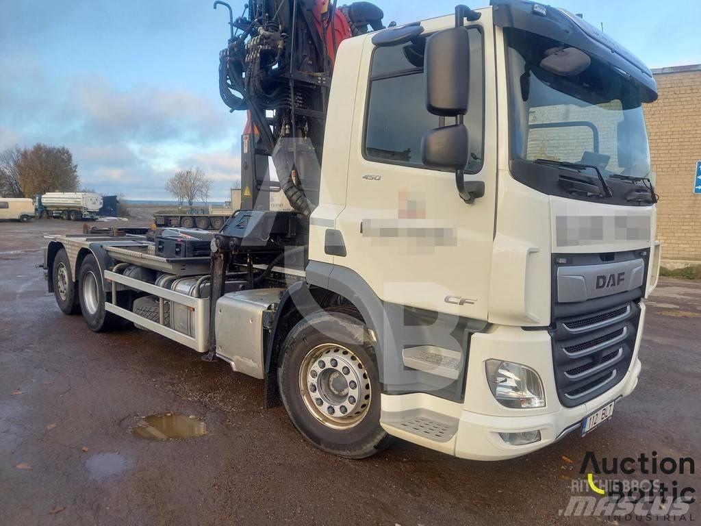 DAF CF 450 FAR Rol kiper kamioni sa kukom za podizanje tereta
