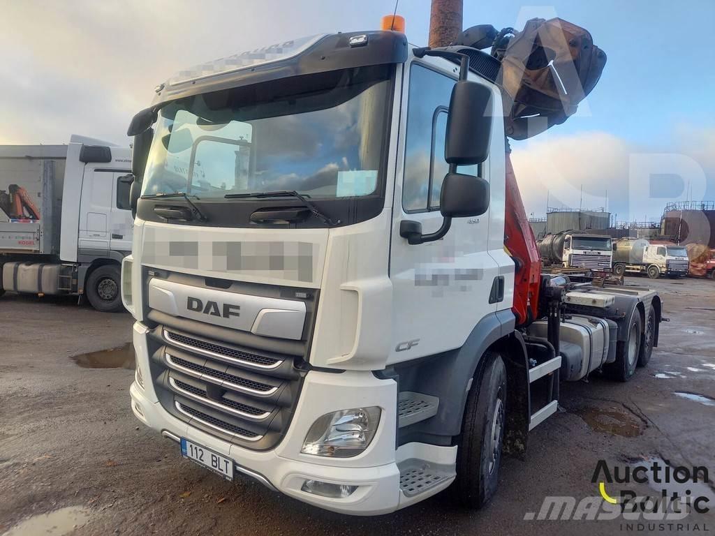 DAF CF 450 FAR Rol kiper kamioni sa kukom za podizanje tereta