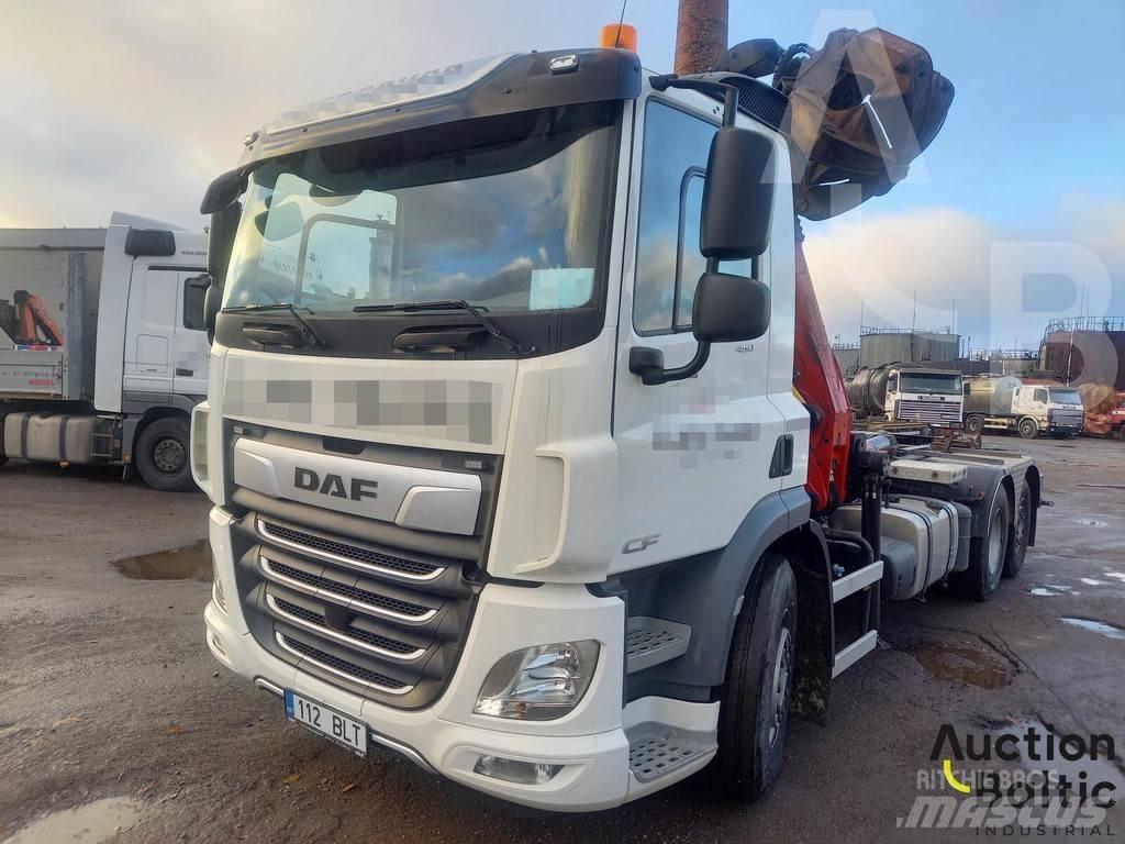 DAF CF 450 FAR Rol kiper kamioni sa kukom za podizanje tereta