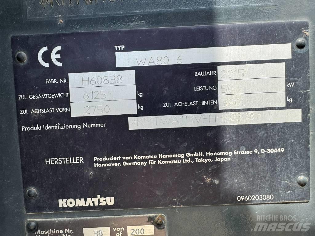 Komatsu WA80-6 Utovarivači na točkove