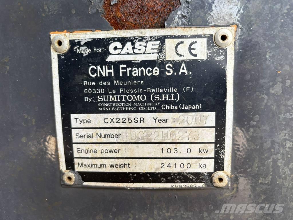 CASE CX 225 SR Bageri guseničari
