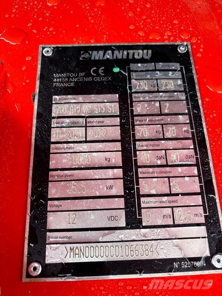 Manitou 200 ATJ RC Zglobne podizne platforme