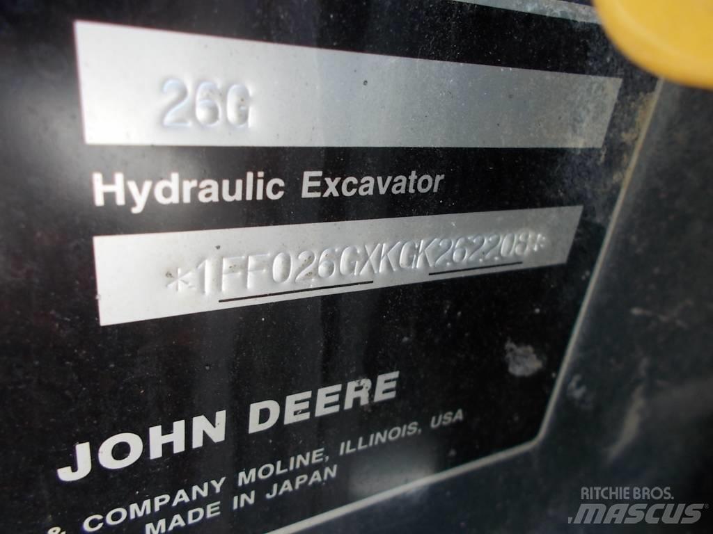 John Deere 26G Mini bageri < 7t