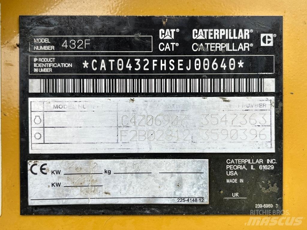 CAT 432 F Rovokopači