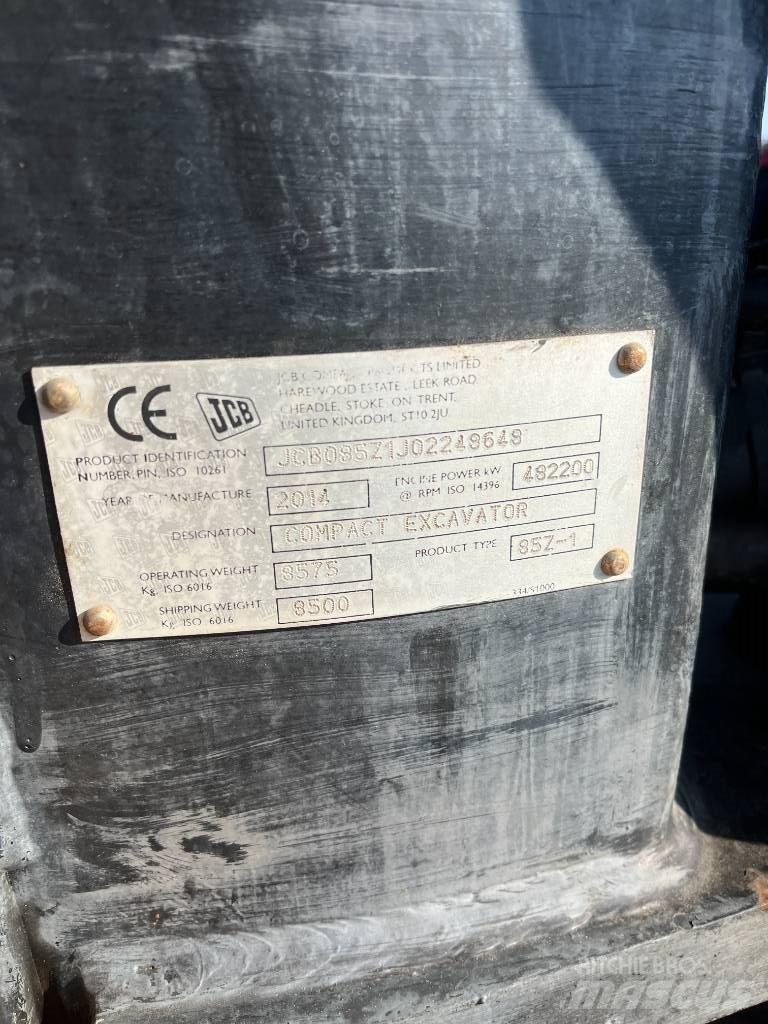 JCB 85 Z-1 ECO Midi bageri 7t – 12t