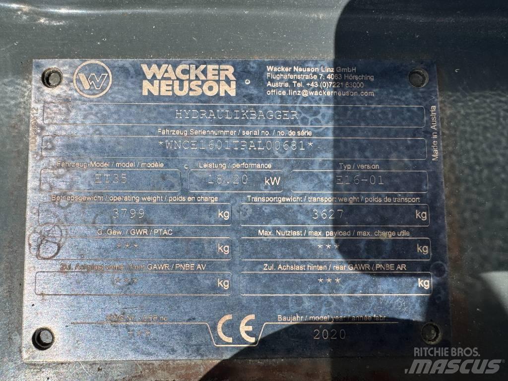 Wacker Neuson ET35 Bageri guseničari