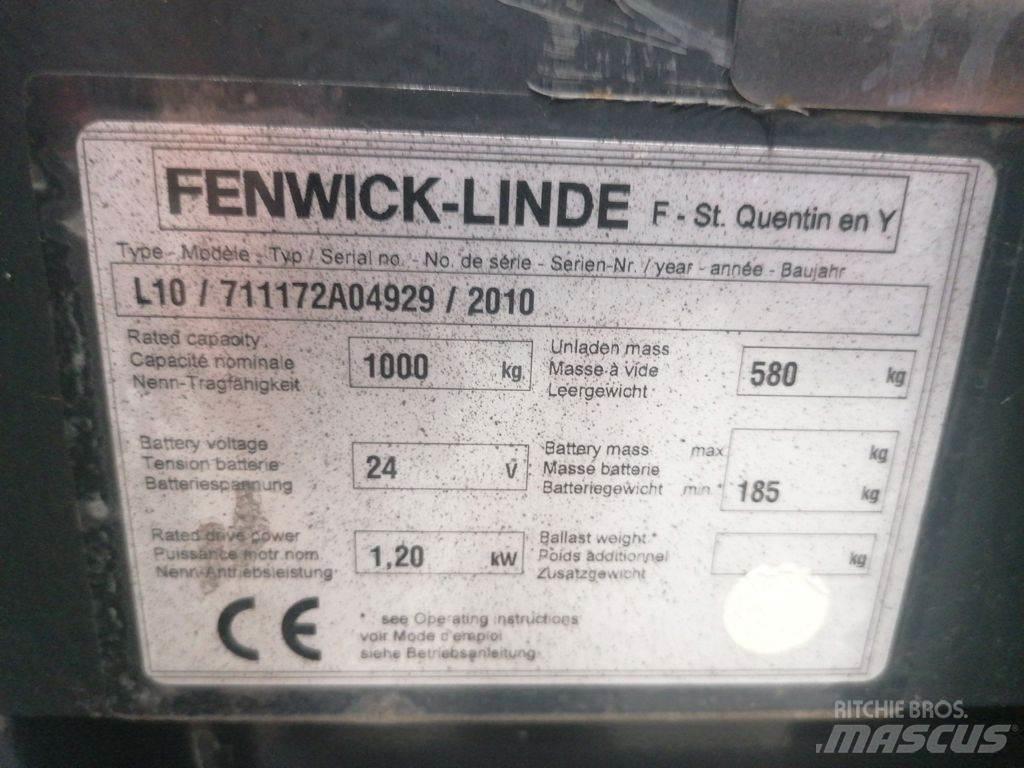 Linde L10 Ručni električni viljuškar
