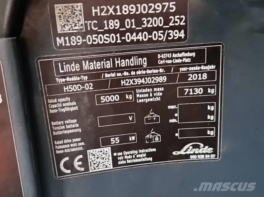 Linde H50D-02 Dizelski viljuškari