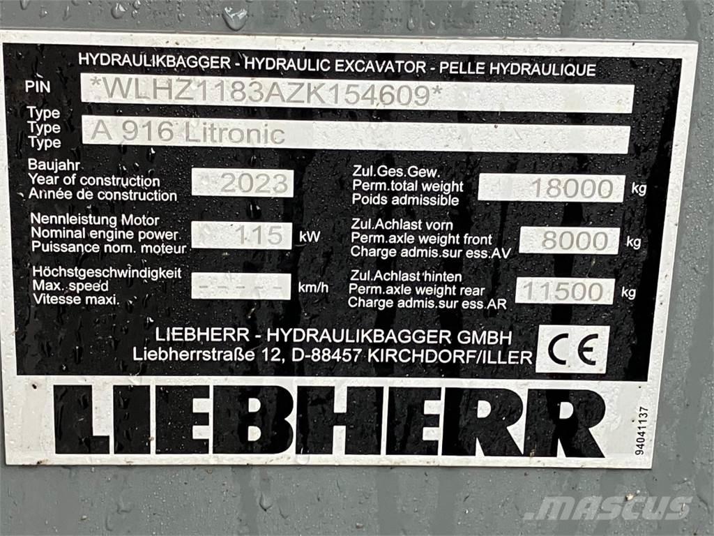 Liebherr A916 Bageri točkaši