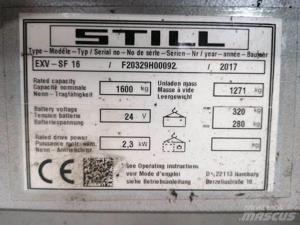 Still EXV SF 16 Ručni električni viljuškar