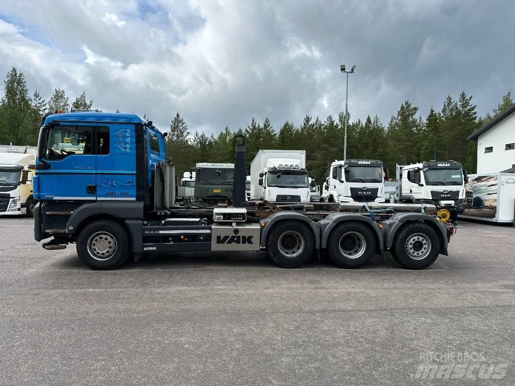 MAN TGX 35.640 Rol kiper kamioni sa kukom za podizanje tereta