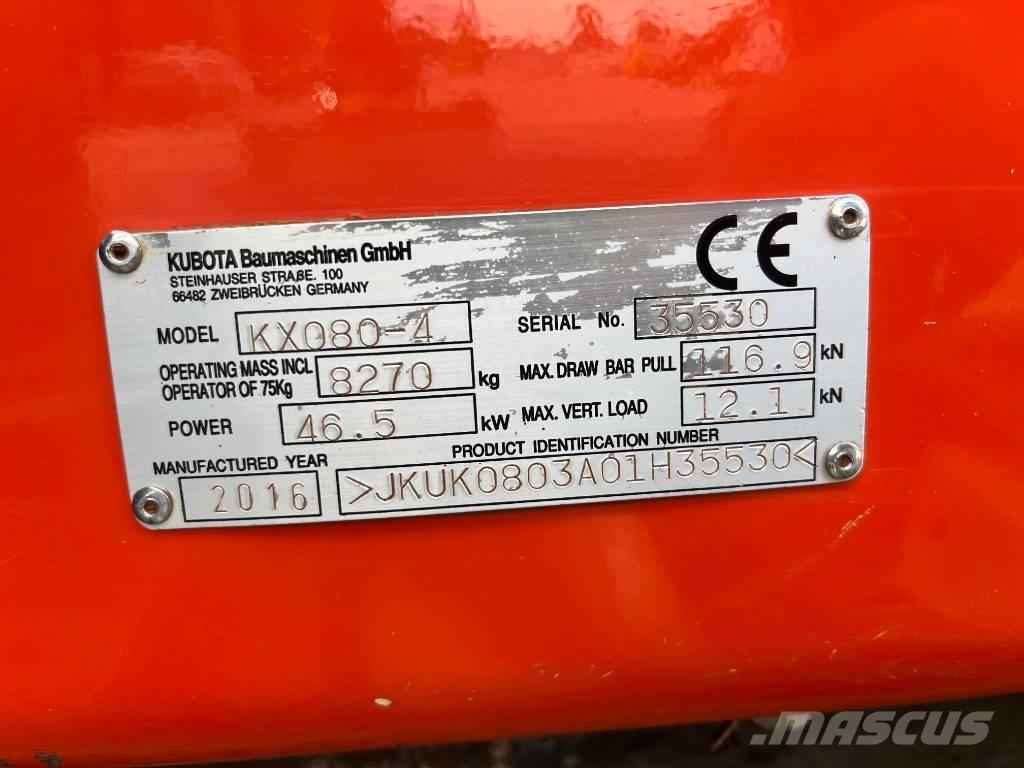 Kubota KX 080 Midi bageri 7t – 12t