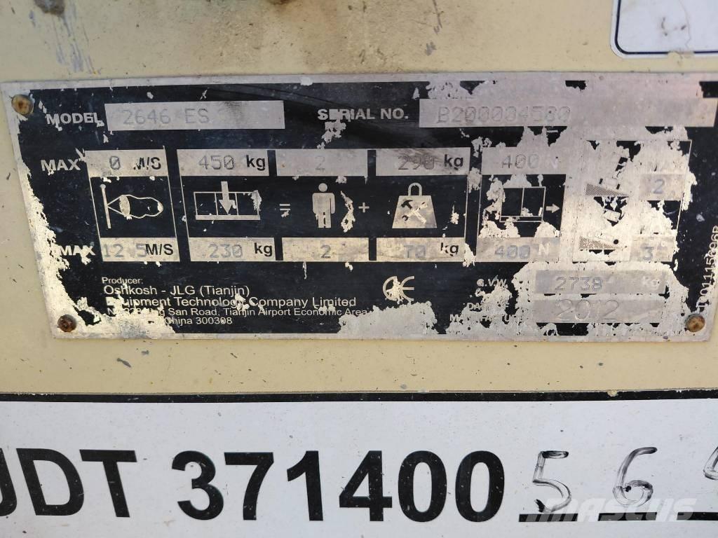 JLG 2646ES Makazaste platforme