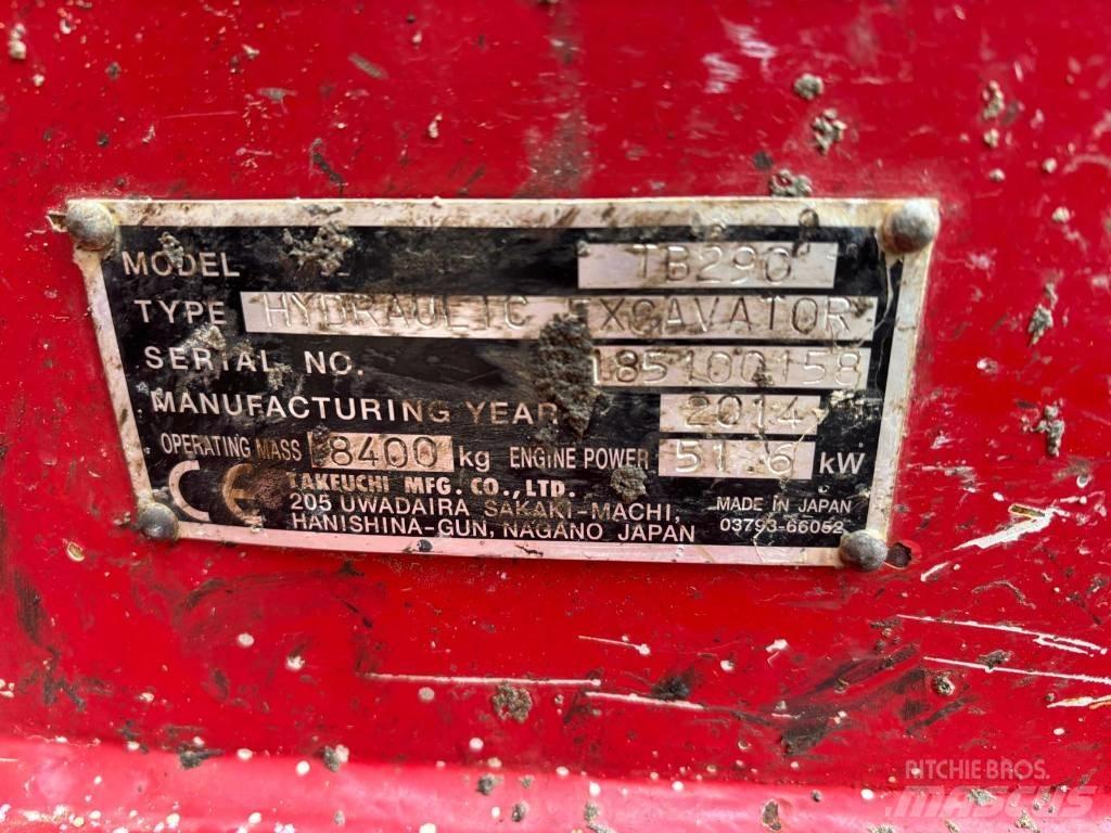 Takeuchi TB290 Midi bageri 7t – 12t