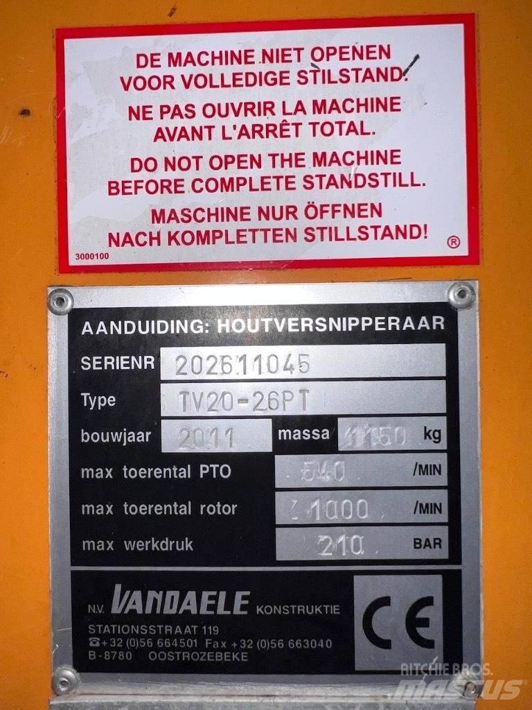 Vandaele TV20-26 Drobilice drva / čiperi