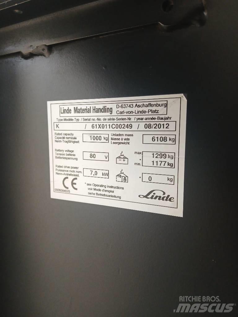 Linde K 10 Visoko dizajući komisioni viljuškar
