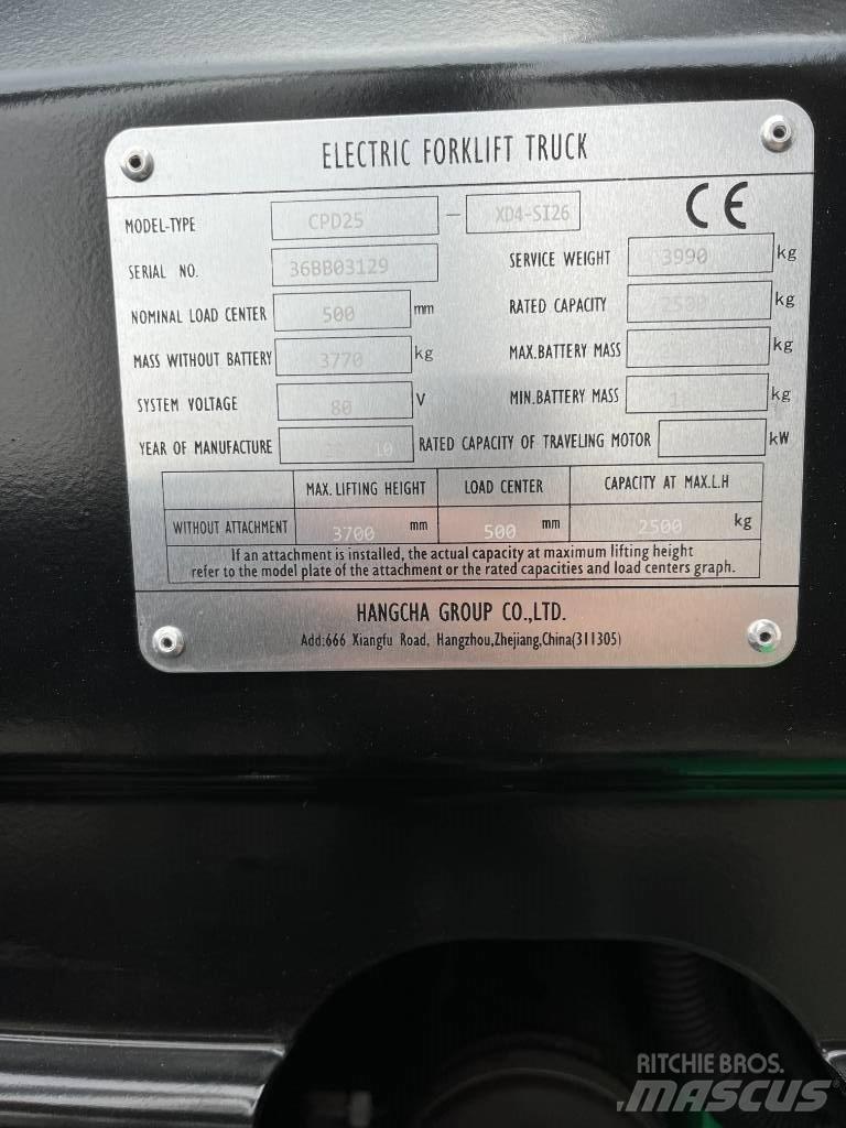 Hangcha CPD 25 Električni viljuškari