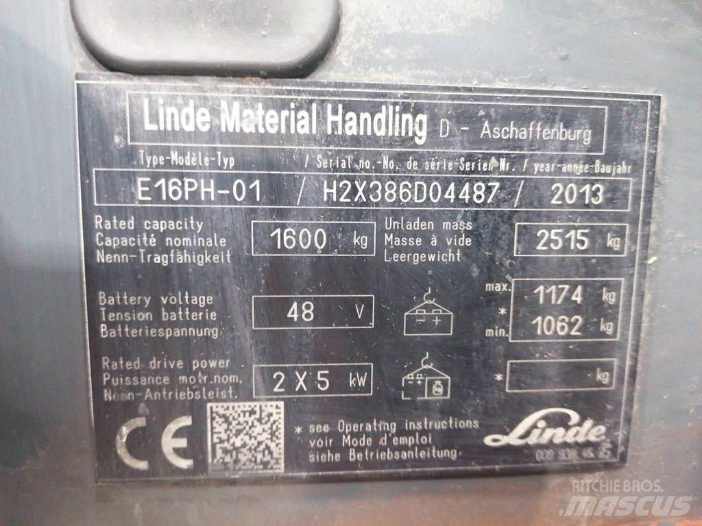 Linde E16PH-01 Električni viljuškari