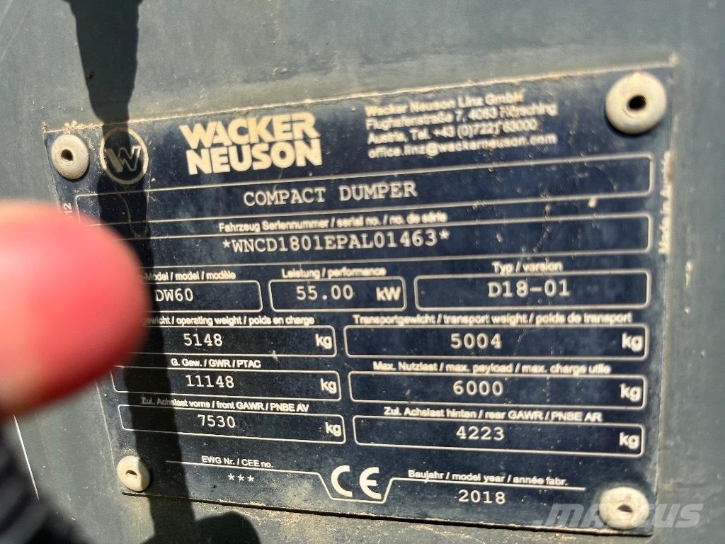 Wacker Neuson DW 60 Damperi za gradilište