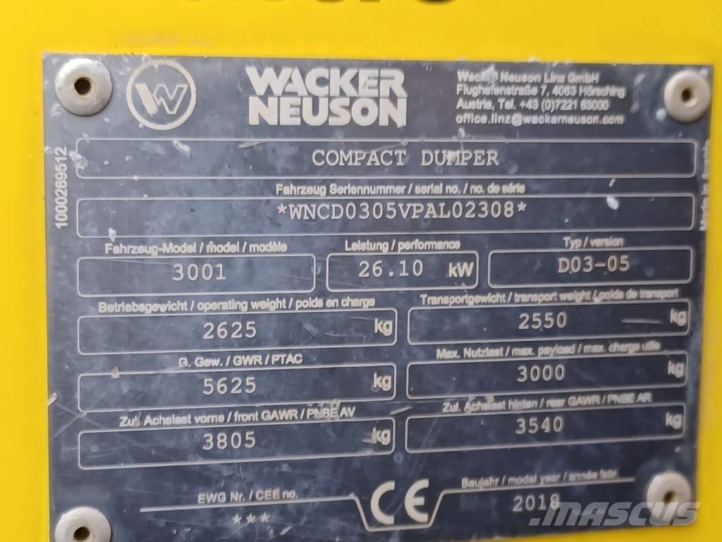 Wacker Neuson 3001 Damperi za gradilište