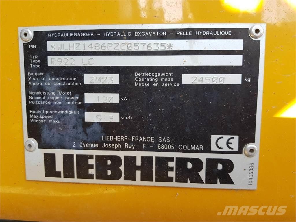 Liebherr R922 Bageri guseničari