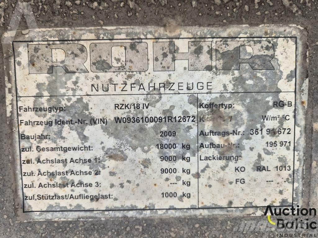 Rohr RZK 18 IV Poluprikolice sa ciradom