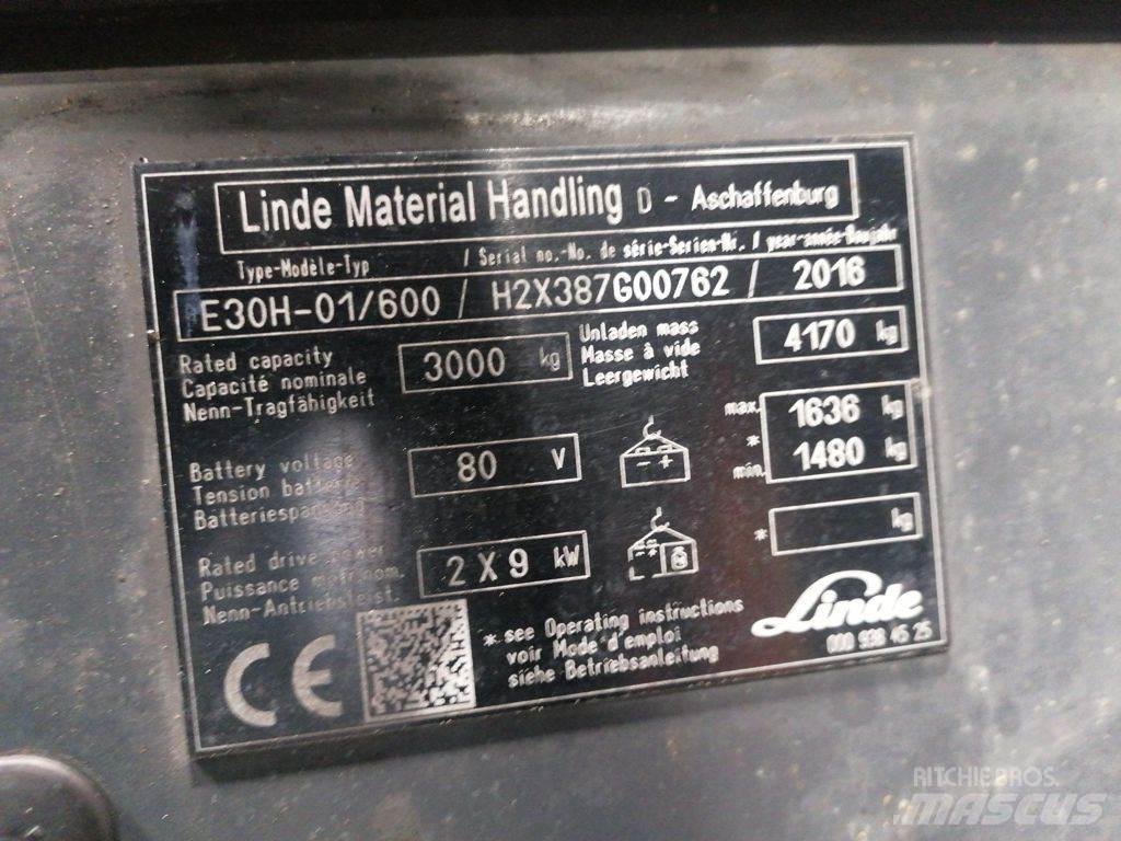 Linde E30H-01/600 Električni viljuškari