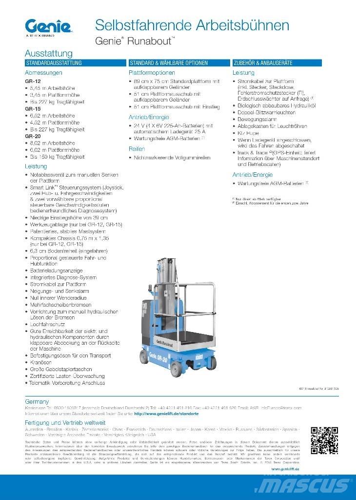 Genie GR-20 Jarbolne penjajuće platforme