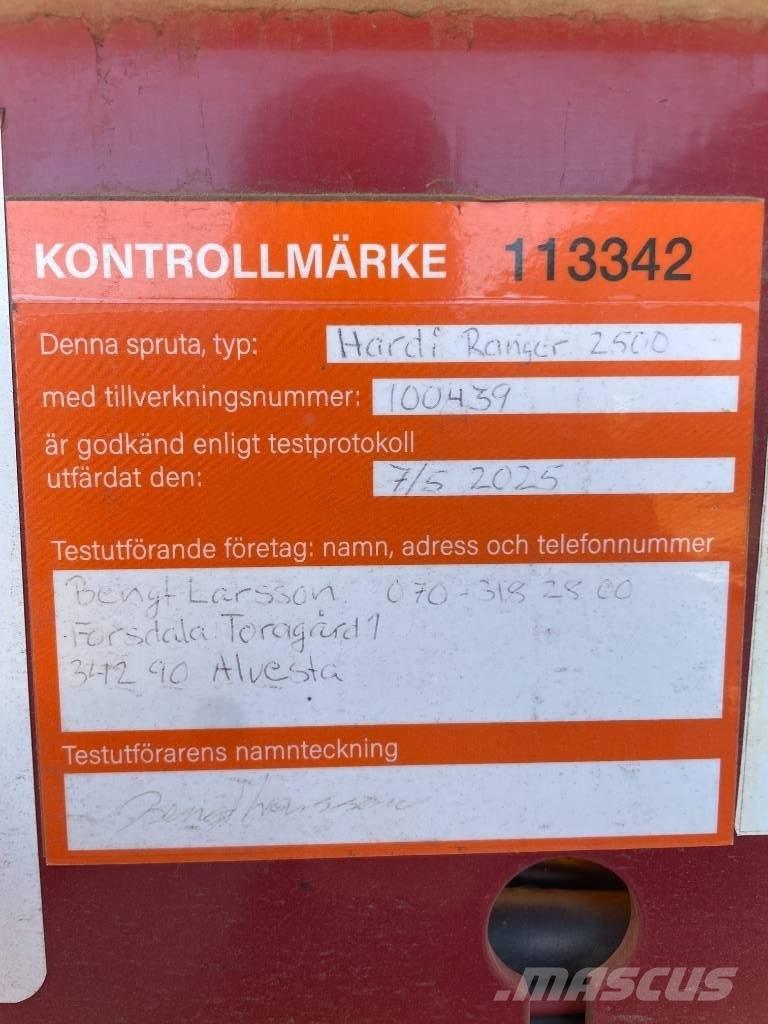 Hardi Ranger 2500 Vučene prskalice