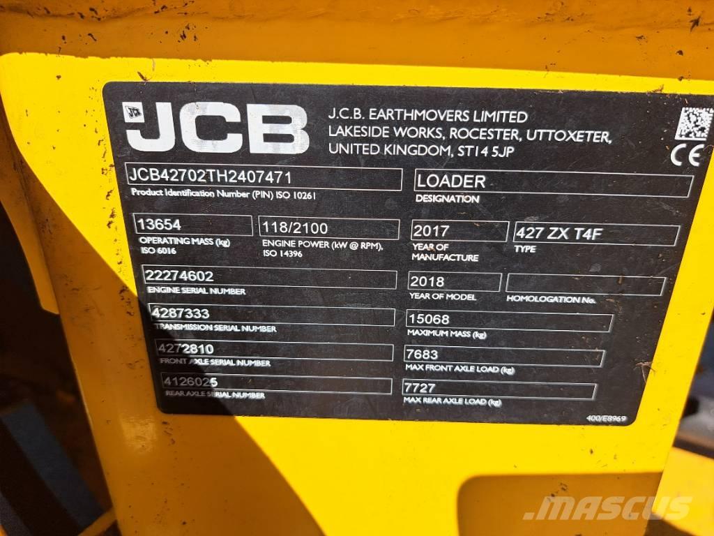 JCB 427 ZX Utovarivači na točkove