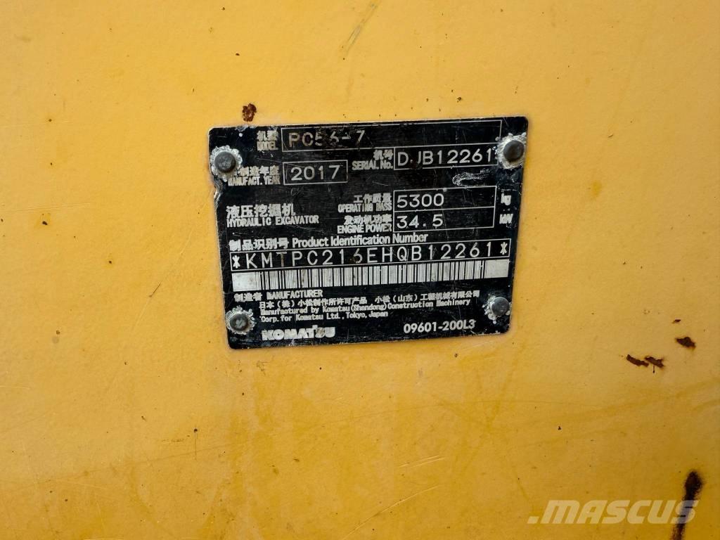 Komatsu PC 56-7 Mini bageri < 7t