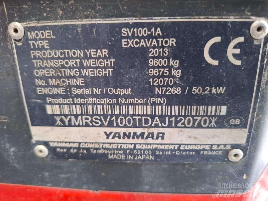 Yanmar SV100-1A Midi bageri 7t – 12t