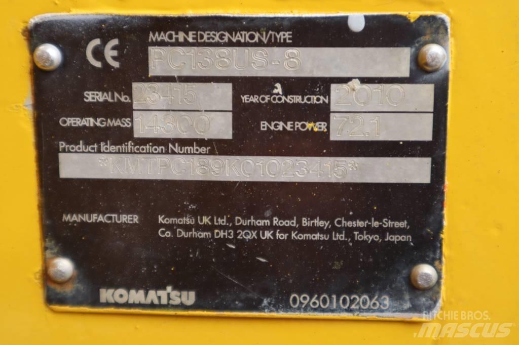 Komatsu PC138US-8 Bageri guseničari