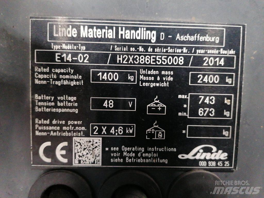 Linde E14-02 Električni viljuškari