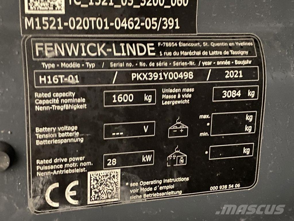 Linde H16T-01 Plinski viljuškari