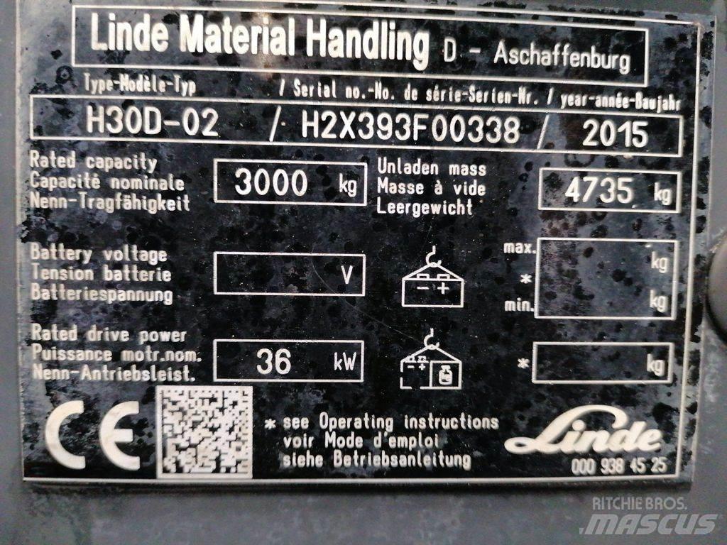 Linde H30D-02 Dizelski viljuškari