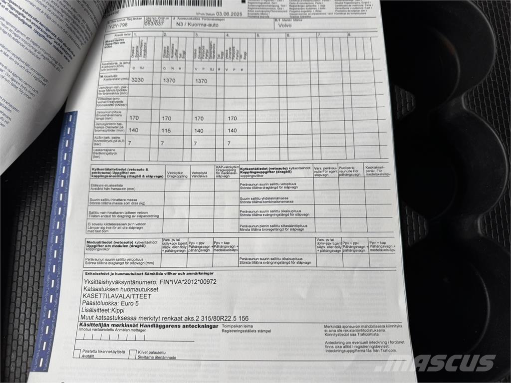 Volvo FMX 8x4 Kiperi kamioni