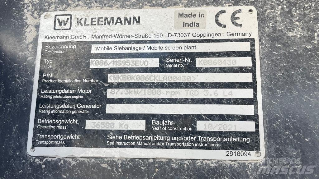 Kleemann 953 Sita
