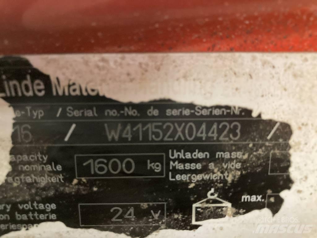 Linde T16/1152 Nisko podizni električni viljuškar