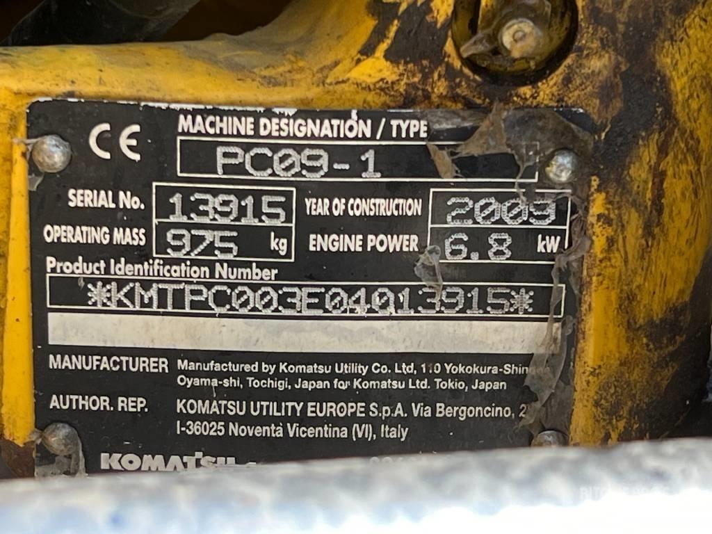 Komatsu PC 09-1 Mini bageri < 7t