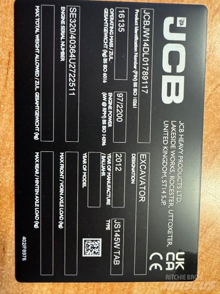 JCB 140w Bageri guseničari