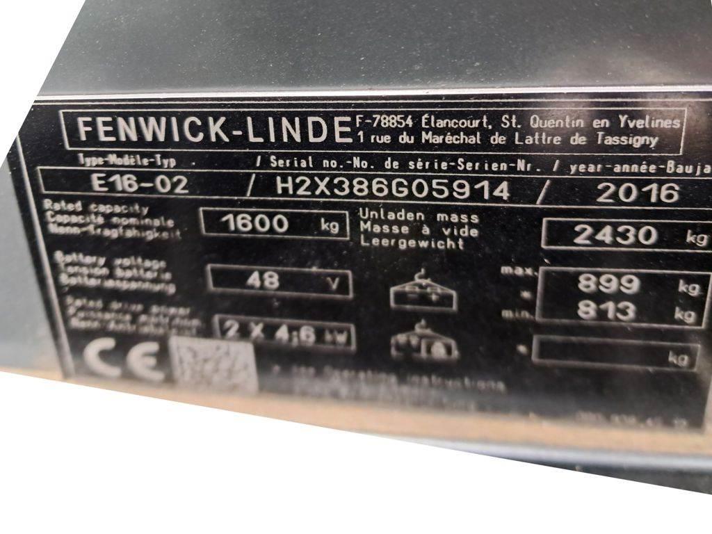 Linde E16-02 Električni viljuškari