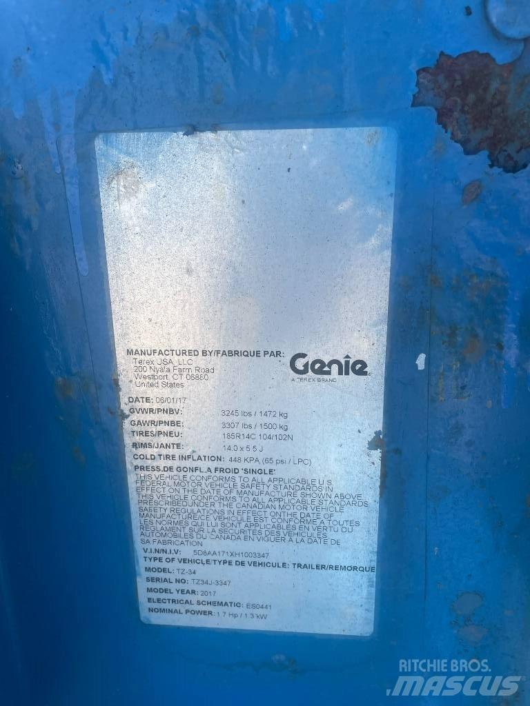 Genie TZ-34/20 Vučne prikolice se podiznom košarom