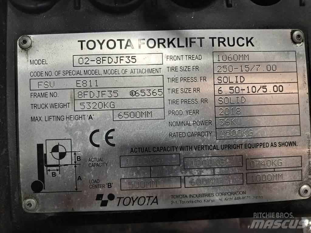 Toyota 02-8FDJF35 Dizelski viljuškari