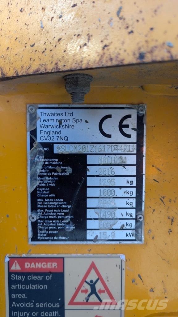 Thwaites 1 ton Damperi za gradilište