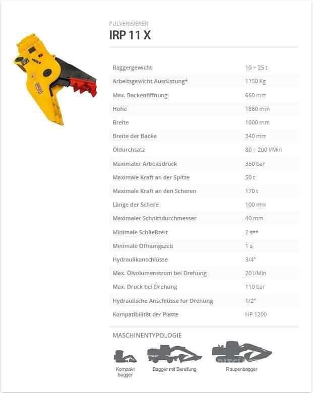 Indeco IRP 11 X Drobilice za građevinarstvo