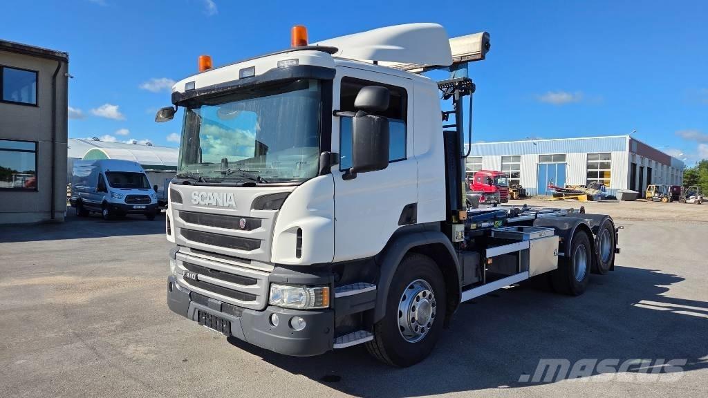 Scania P410 6X2 Rol kiper kamioni sa kukom za podizanje tereta