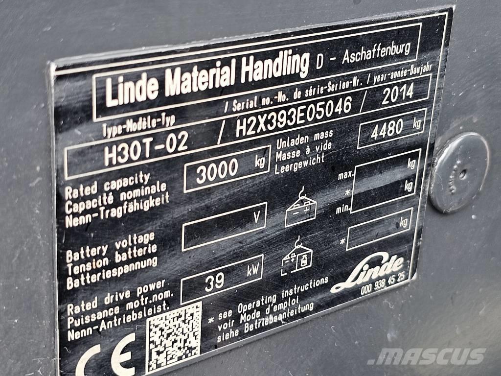 Linde H30T-02 Plinski viljuškari