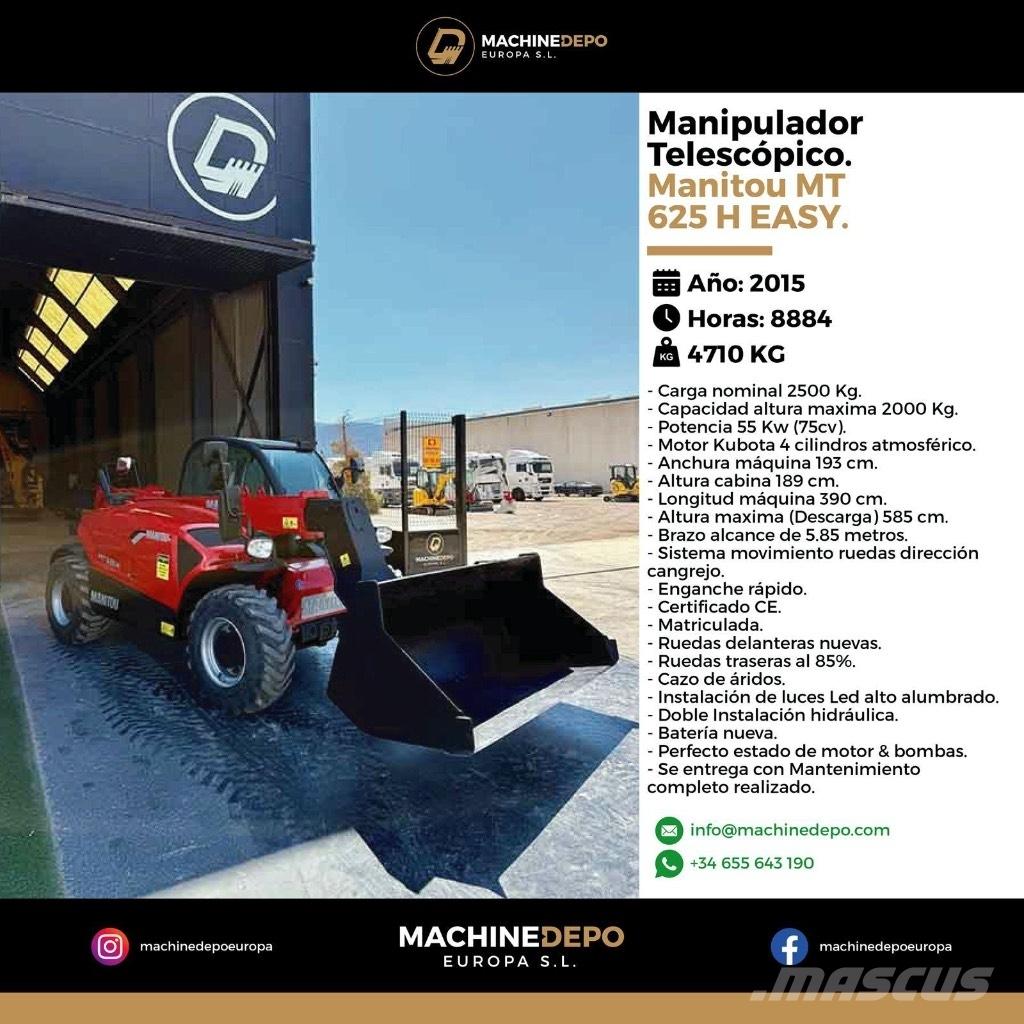 Manitou MT 625 H Teleskopski viljuškari