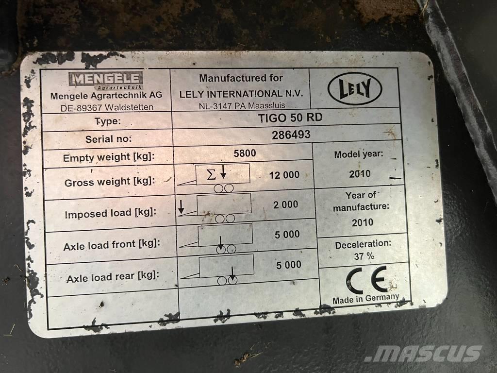 Lely Tigo 50 R D Samoutovarne prikolice